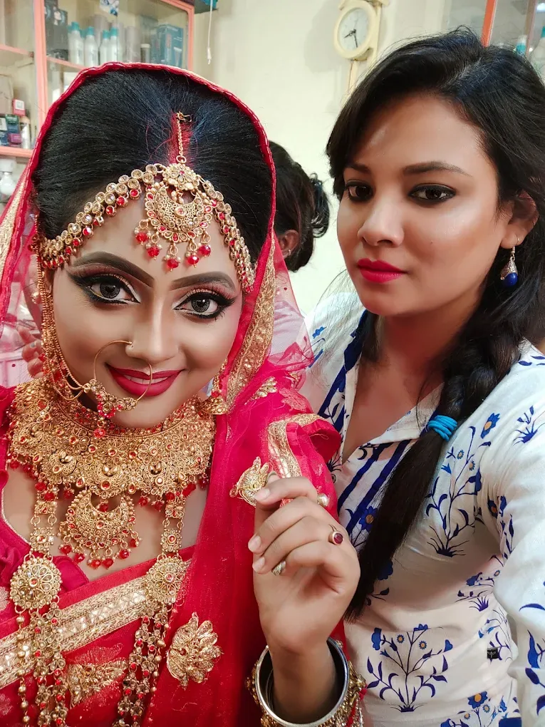 Bridal makeup application at DIVA